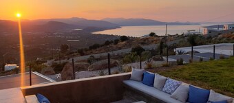 Nafplio Villa, private pool and sea view.