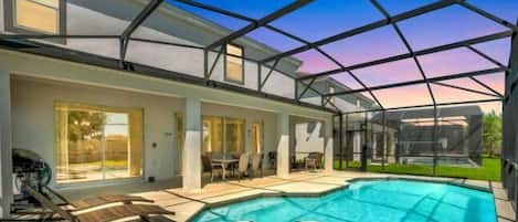 A heated pool