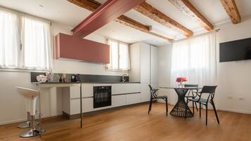 Fridge, oven, dishwasher, electric kettle