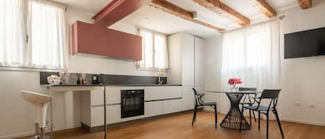 Fridge, oven, dishwasher, electric kettle