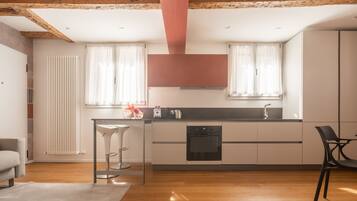 Fridge, oven, dishwasher, electric kettle