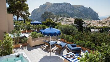 Standard-Studiosuite, Terrasse, Meerblick | Terrasse/Patio
