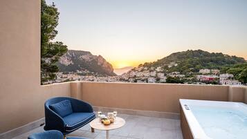 Deluxe Studio Suite, Terrace, Sea View | Terrace/patio