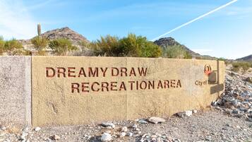 A sign for the Dreamy Draw Recreation Area in the City of Phoenix.