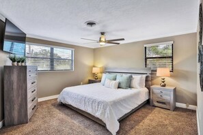 4 bedrooms, iron/ironing board, travel crib, free WiFi