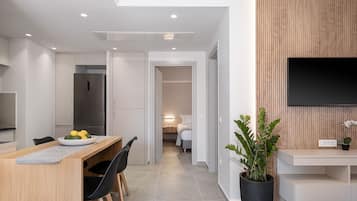 Leilighet – design | Oppholdsområde | Flatskjerm-TV
