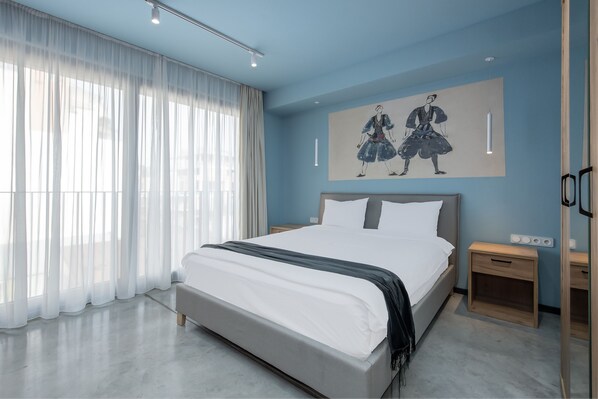 One-bedroom Apartment | Luxe beddengoed, individueel gedecoreerd, individueel gemeubileerd