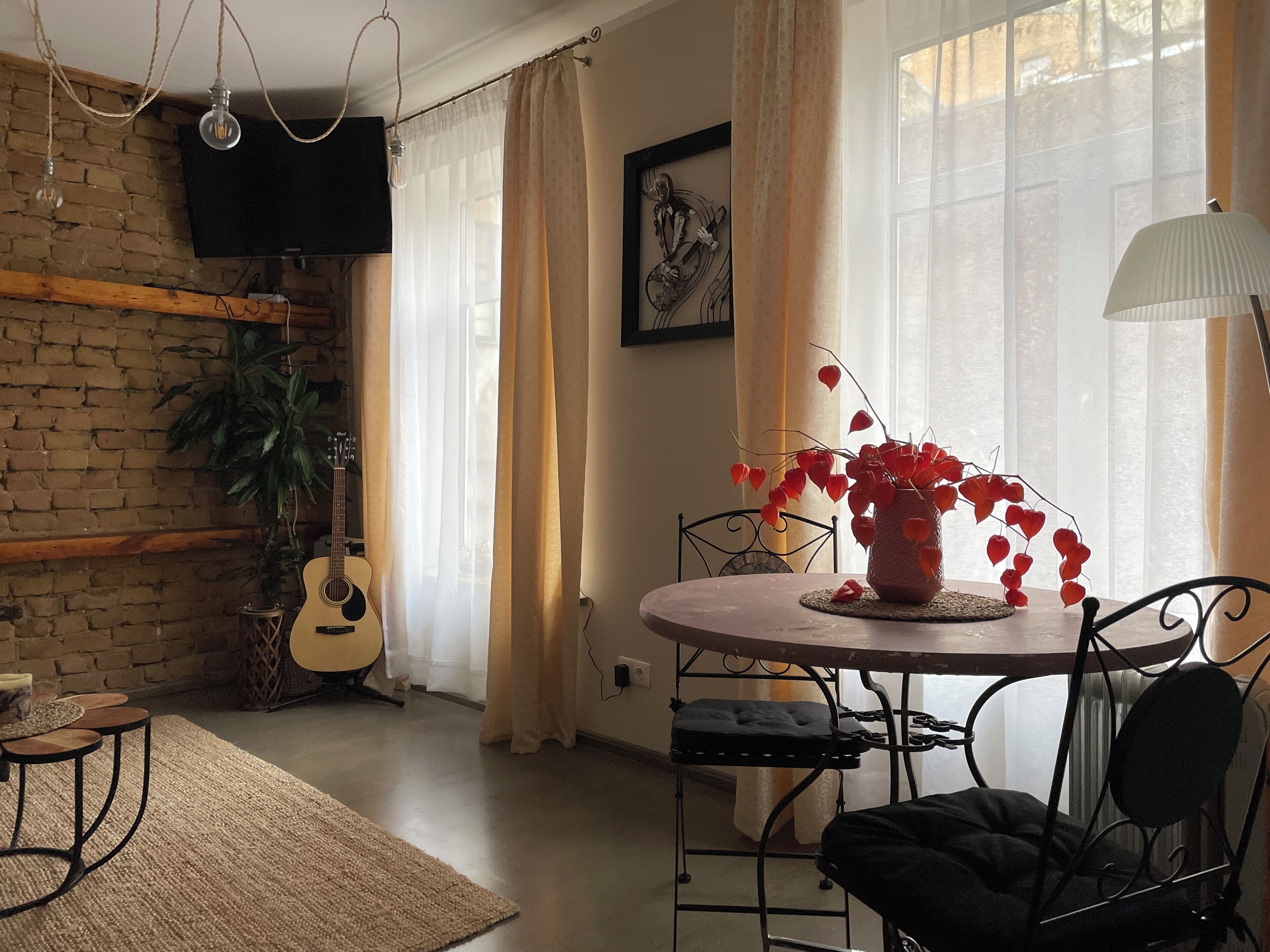 Apartment | Living area | 43-inch Smart TV with digital channels, TV