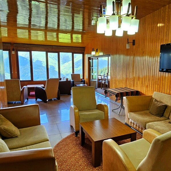 Sittområde i lobbyn