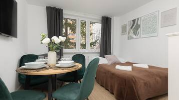 1 phòng ngủ, nôi/giường cho trẻ sơ sinh (phụ phí), bộ trải giường