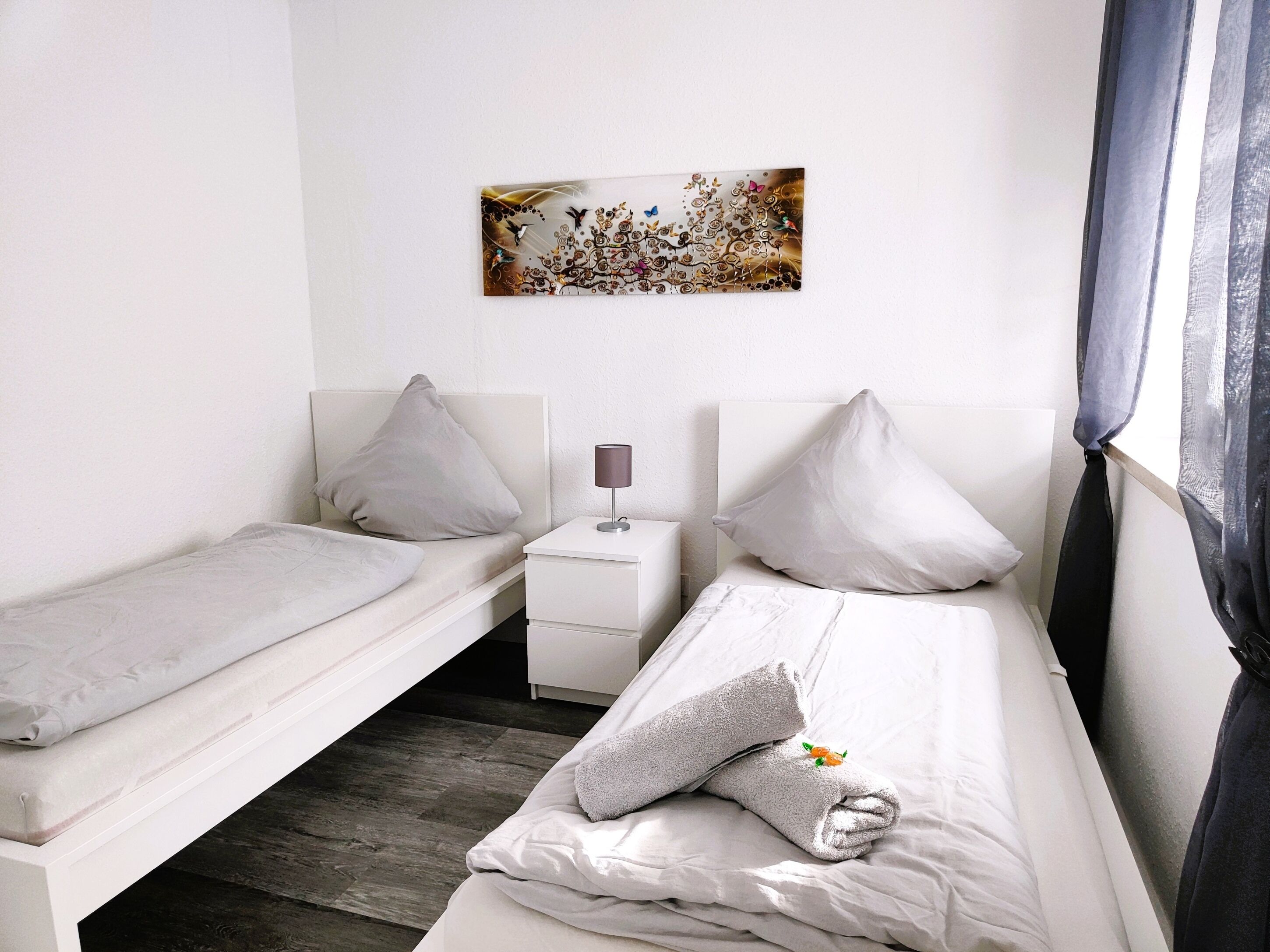 2 Schlafzimmer, Reisekinderbett, kostenloses WLAN, Bettwäsche