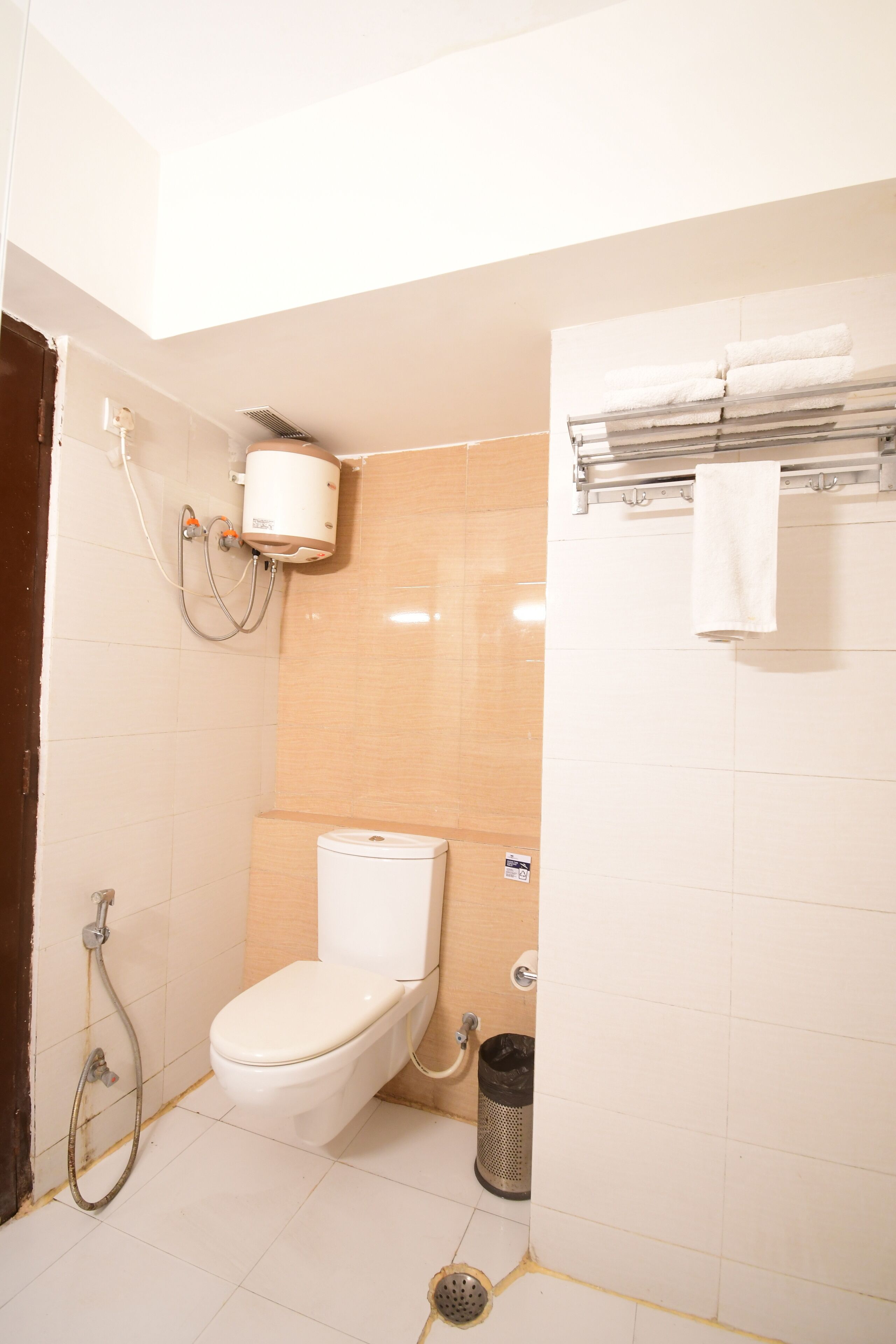 premium suite with balcony | bathroom | shower, hair dryer, towels, soap