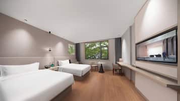 Habitación Premium, 1 habitación, vista a la ciudad | 1 habitación, sábanas de algodón egipcio y ropa de cama de alta calidad