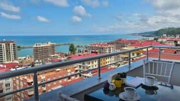 Dusch, handdukar och tvål