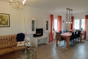 TV connectée, cheminée