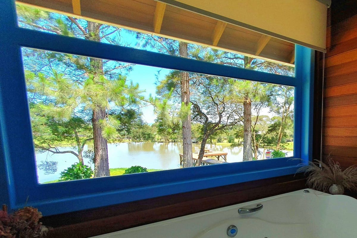 Chalet Joaquina com Hidromassagem - Rancho das Neves - Rancho Queimado - SC | 전용 스파 욕조