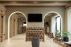 Fitness facility - Cicada Thea Villa, with Private Pool, Gym, BBQ,  Beach & 5*Hotel Access (Heraklion)
