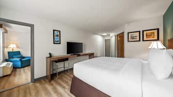 Blackout drapes, iron/ironing board, free WiFi