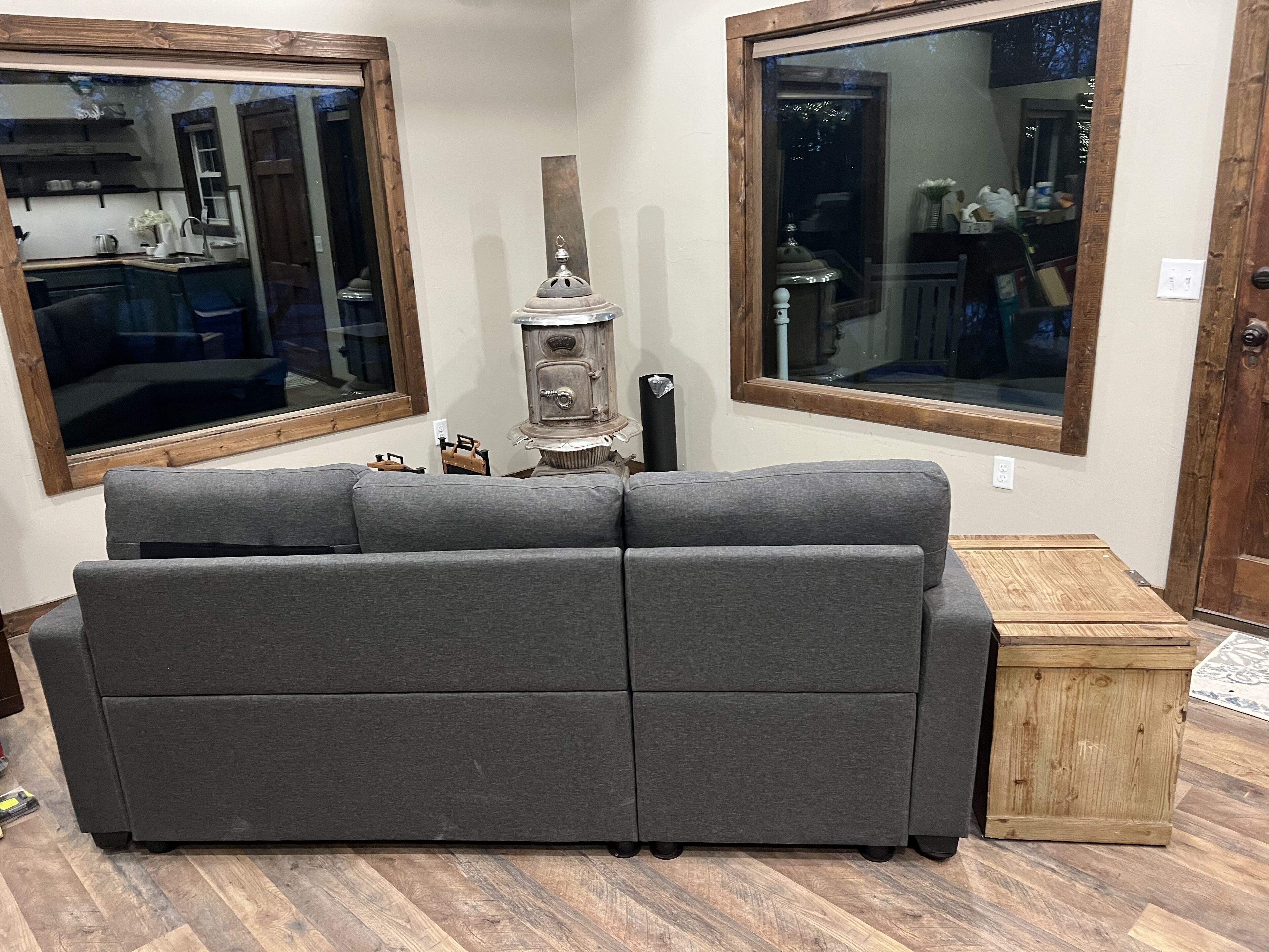 Cottage on the waterfall.