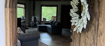 Cottage on the waterfall.