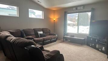 Smart TV, video games, DVD player, books