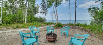 Cheboygan Getaway w/ Fire Pit & Lake Access!