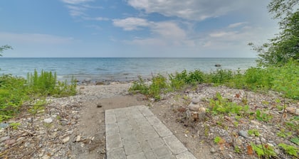 Cheboygan Getaway w/ Fire Pit & Lake Access!