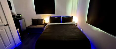 Desk, iron/ironing board, free WiFi, bed sheets