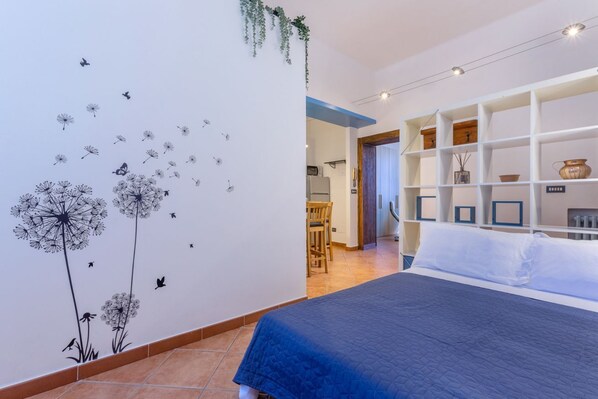 1 bedroom, desk, iron/ironing board