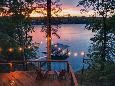 NEW: Dwell at Smith Lake: Luxury Lake Home, Sleeps 22, Kayaks + Water Slide!
