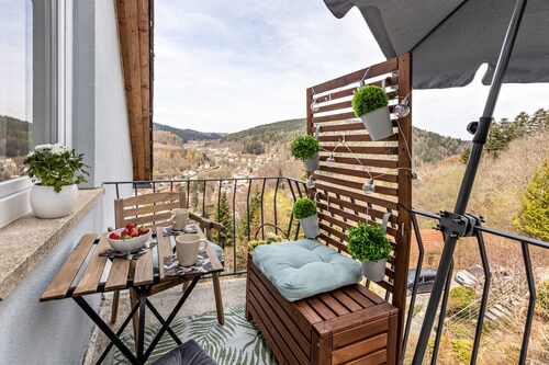 Studio Apartment "Sonnenhof" with Balcony & Wi-Fi