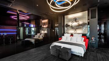 The Penthouse | Individually decorated, individually furnished, blackout drapes