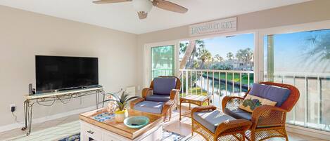 Televisie, een dvd-speler en een filmbibliotheek