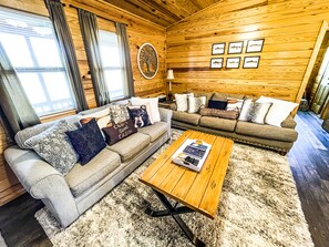 スマートテレビ、暖炉、DVD プレーヤー、書庫