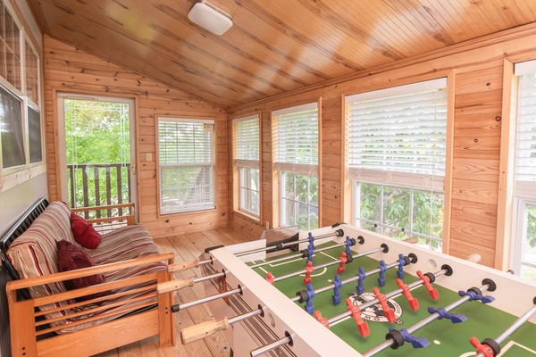 Upstairs Game Room with Foosball Table