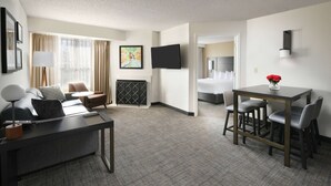 TV, fireplace - 3 Spacious Suites with Fully-equipped Kitchens! Pool Access & Sports Court! (Richardson)