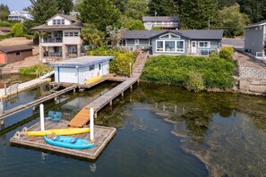 Exterior - Pet-Friendly Coastal Lake House – Minutes to the Ocean, Cozy Fireplace, Sunroom & King Beds (Otis)