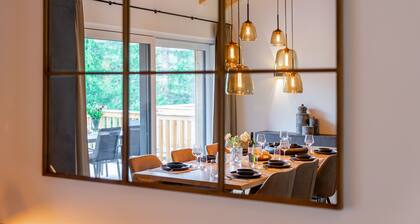 Chalet with sauna and carport near the piste