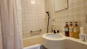 Hair dryer, towels