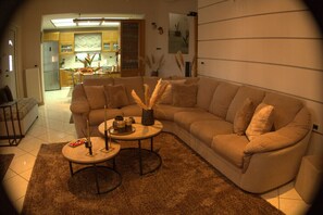 Televisio, takka, DVD-soitin