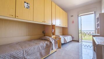 2 makuuhuonetta, vuodevaatteet