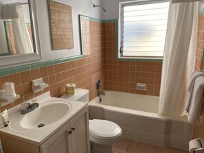 Sèche-cheveux, serviettes fournies