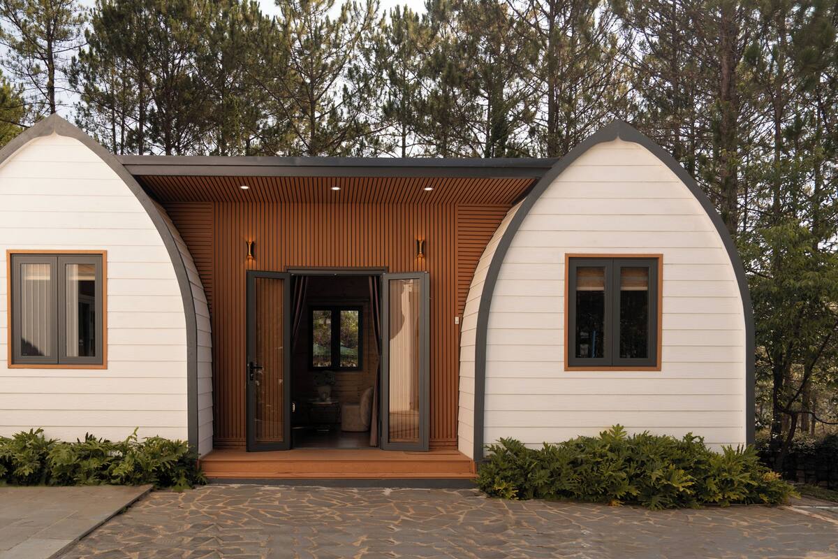Nature Retreat Bungalow | Frigobar (abastecido com alguns itens grátis), escrivaninha