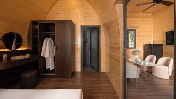 Nature Retreat Bungalow | Stofa | 50-tommu flatskjársjónvarp með kapalrásum