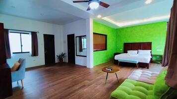 In-room safe, desk, laptop workspace, blackout drapes