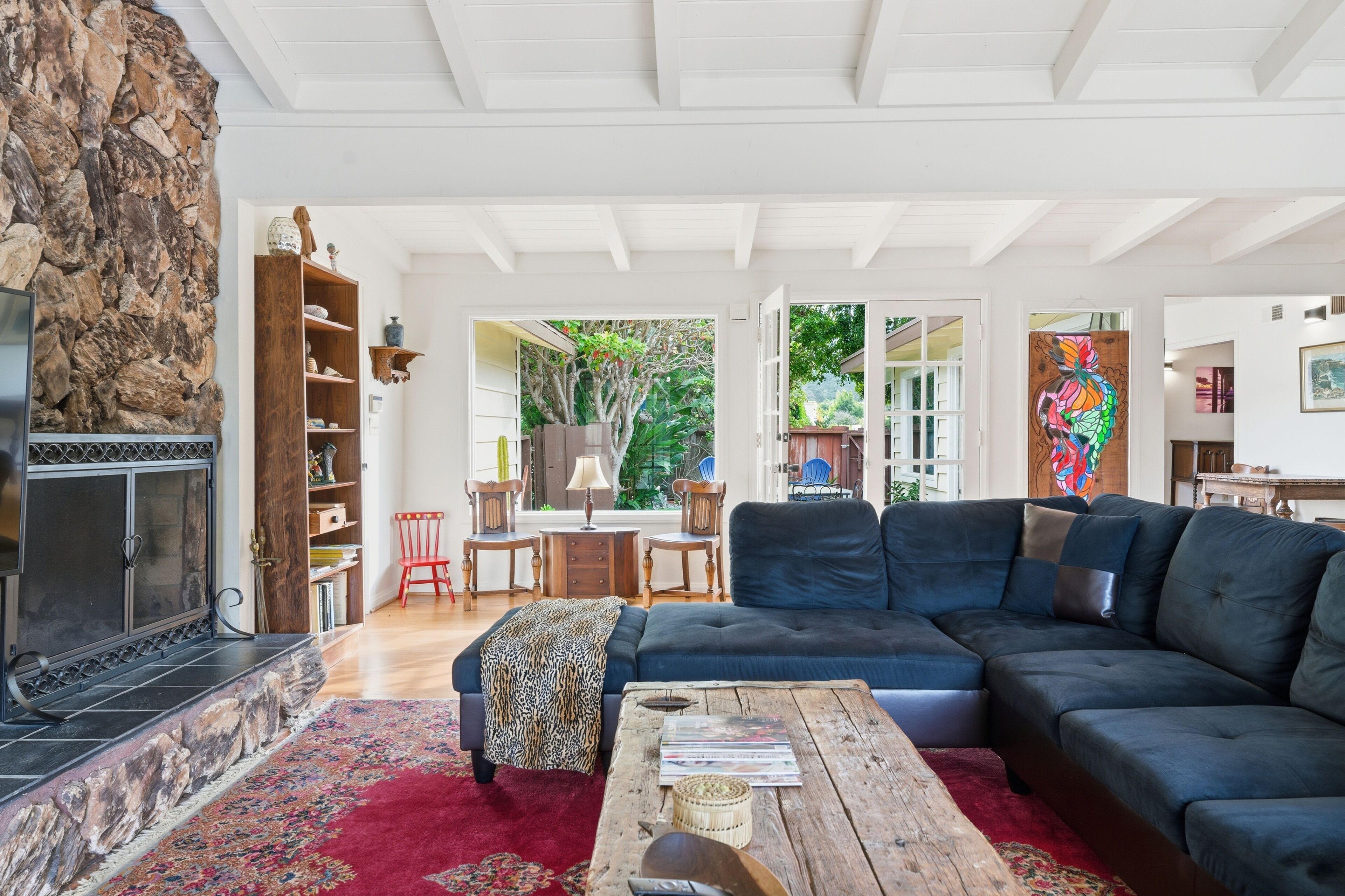 TV connectée, cheminée