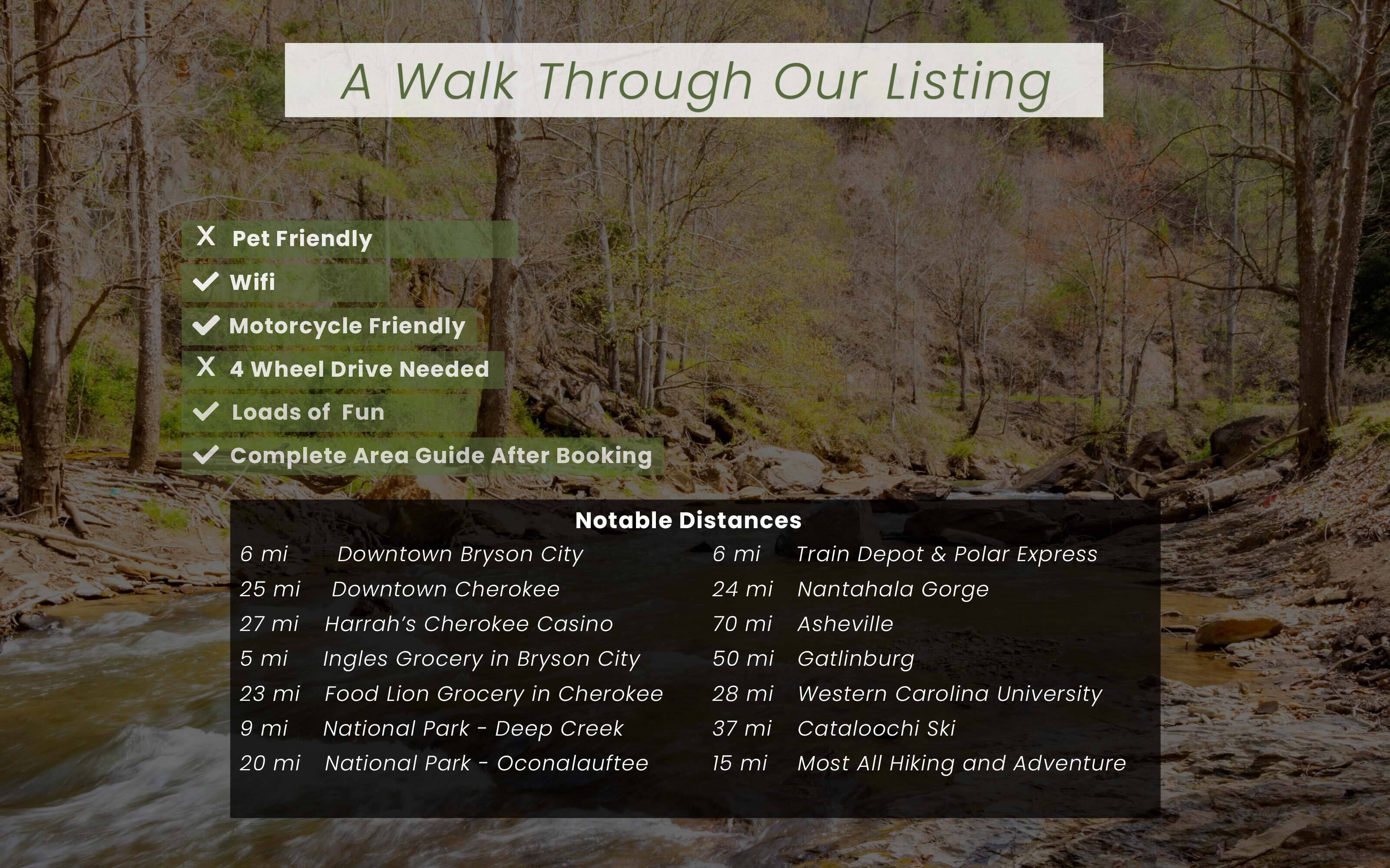 Headwater's Hideaway | Bryson City | Cherokee NC