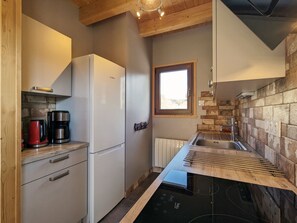 Fridge, microwave, dishwasher, electric kettle