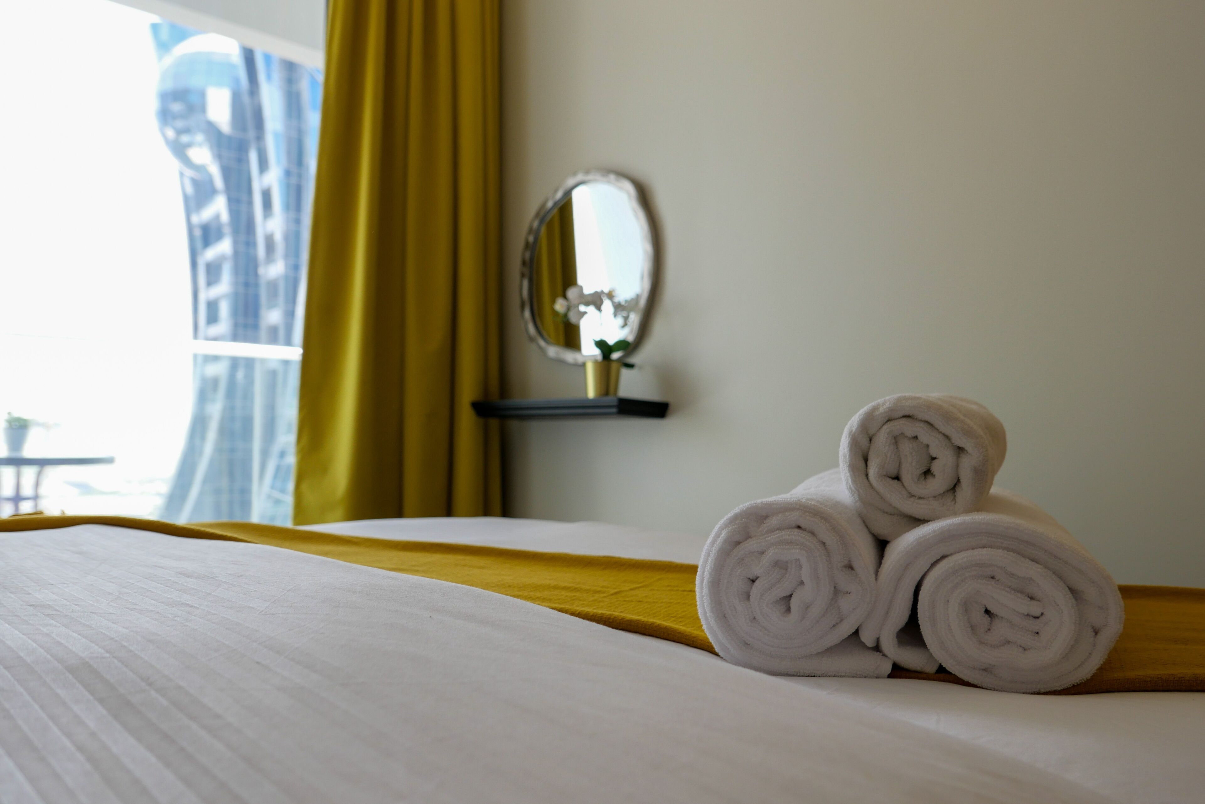 1 غرفة نوم ومكواة/لوح كي وواي فاي وملاءات أسرّة