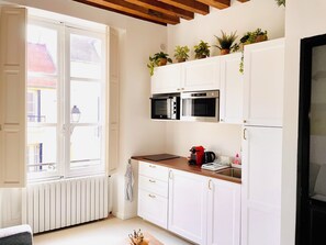 Fridge, microwave, stovetop, coffee/tea maker - Studio #4 - Functional design (Marly-le-Roi)